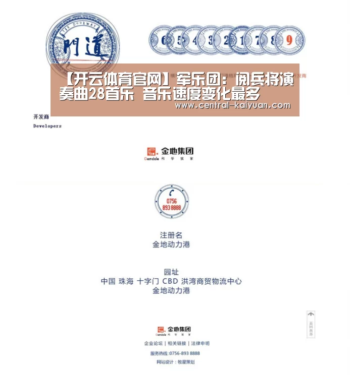 【开云体育官网】军乐团:阅兵将演奏曲28首乐 音乐速度变化最多(图1) 开云体育官方网站